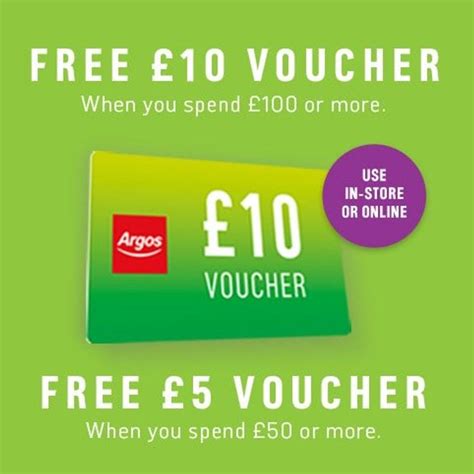 Argos offers, voucher codes and free donations .